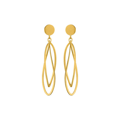 Gold Twister Earrings