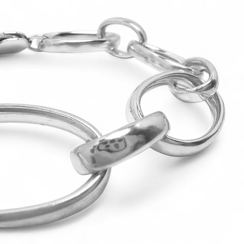 WILDE Heavy Oval Links Sterling Silver Bracelet