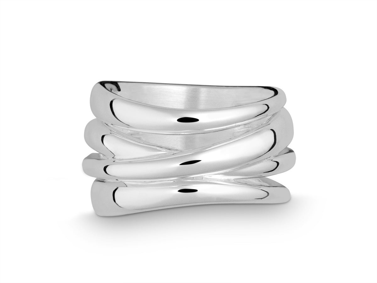 Silver Multi Layer Ring – WILDE JEWELLERY