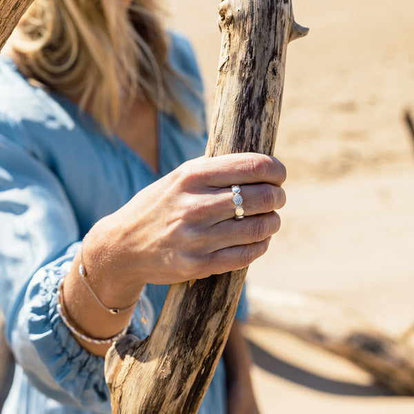 Kit Heath Coast Pebble Glisten Pavé Ring