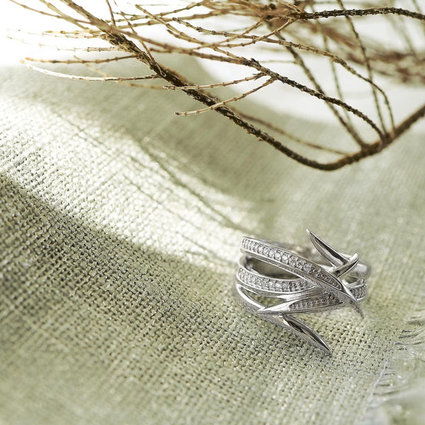 Kit Heath Entwine Helix Wrap Pavé Ring