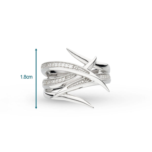 Kit Heath Entwine Helix Wrap Pavé Ring