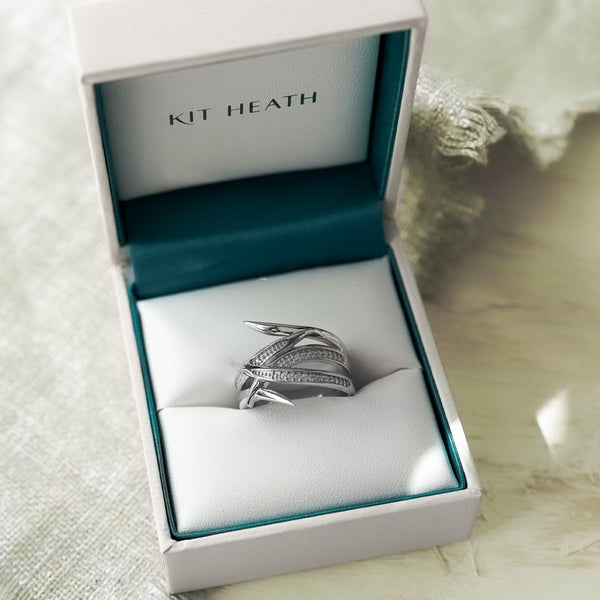 Kit Heath Entwine Helix Wrap Pavé Ring