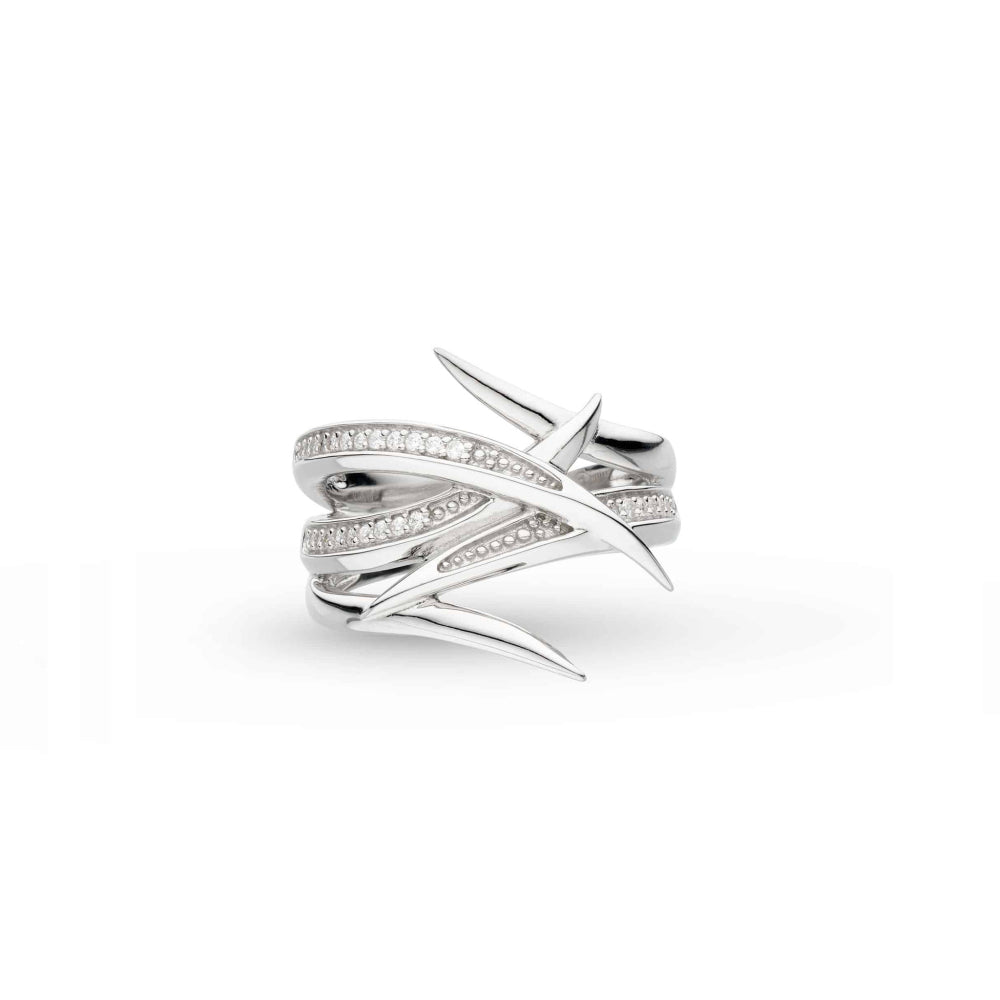 Kit Heath Entwine Helix Wrap Pavé Ring