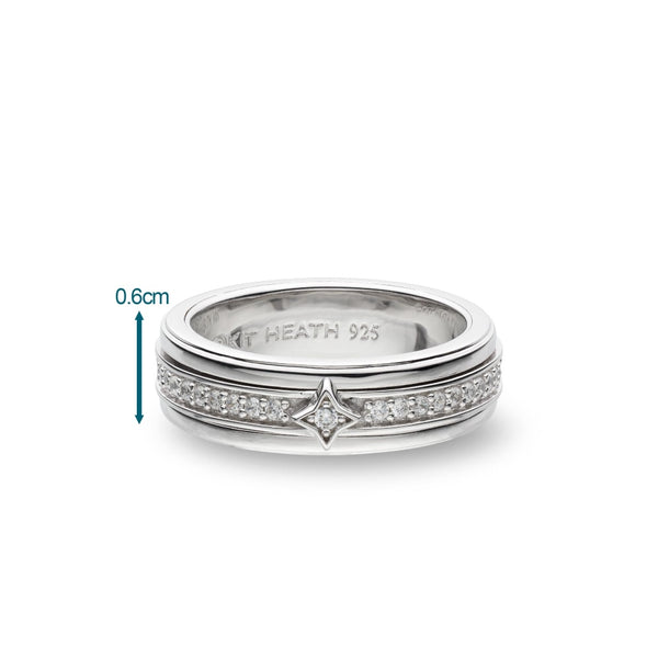 Kit Heath Céleste Astoria Starburst Pavé Spinner Ring