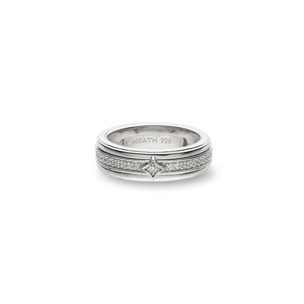 Kit Heath Céleste Astoria Starburst Pavé Spinner Ring