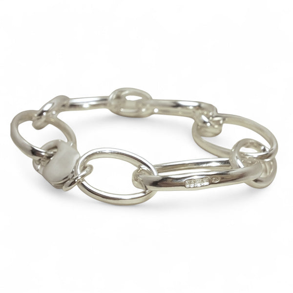 WILDE Light Oval Links Sterling Silver Bracelet