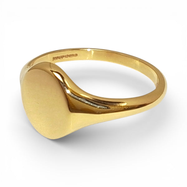 WILDE Mini 9ct Yellow Gold Signet Ring