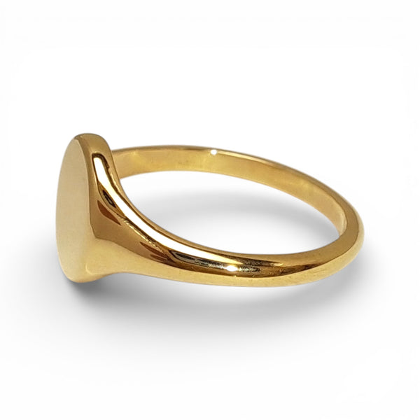 WILDE Mini 9ct Yellow Gold Signet Ring
