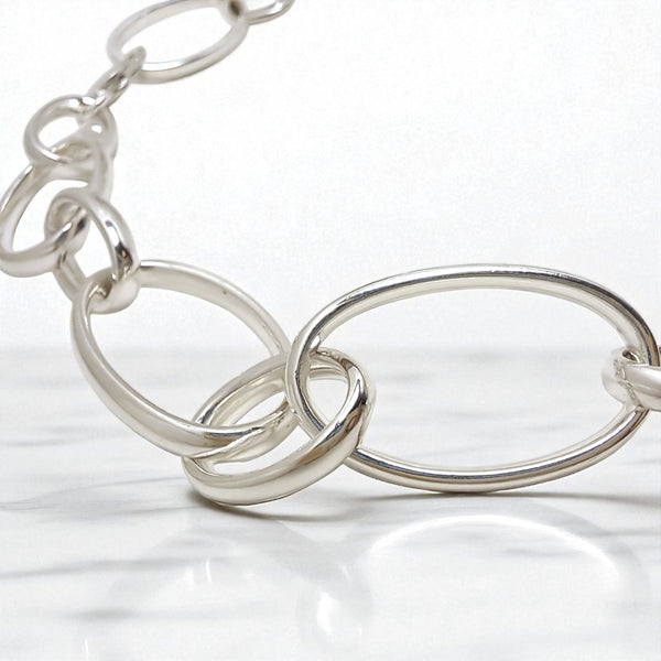 WILDE Light Oval Links Sterling Silver Necklace