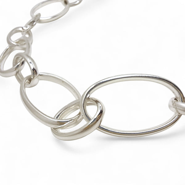 WILDE Light Oval Links Sterling Silver Necklace