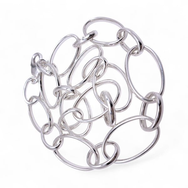 WILDE Light Oval Links Sterling Silver Necklace