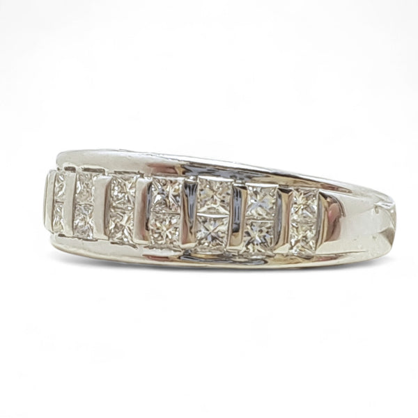 Vintage 'Royal Lace' 18ct White Gold Diamond Eternity Ring