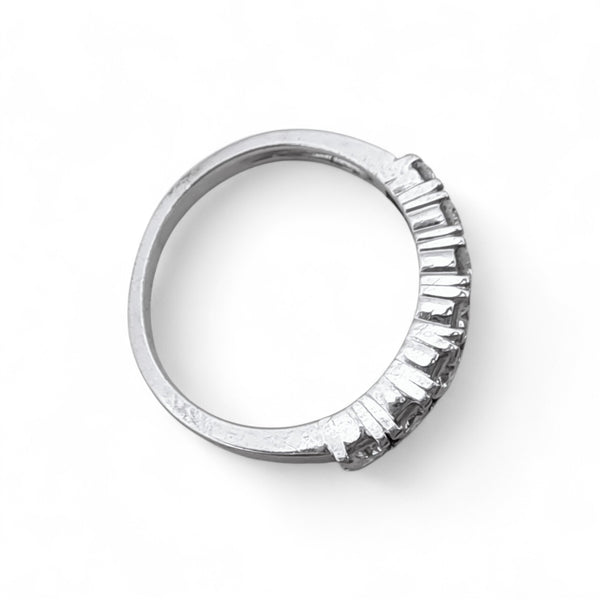 Vintage 'Winter Flurry' 9ct White Gold 0.70ct 7-Diamond Eternity Ring