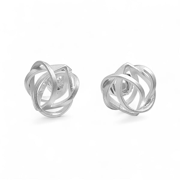 Tezer Ribbon Knot Stud Earrings