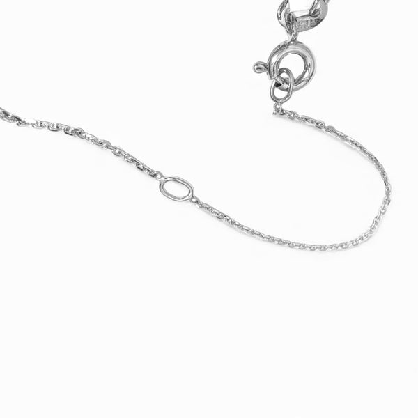 9ct White Gold 0.25ct Diamond Sliding Pendant Necklace
