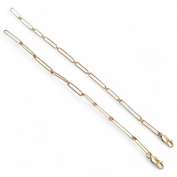 WILDE 9ct Gold Long Link Bracelet