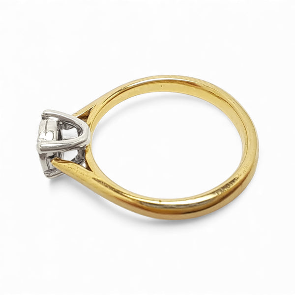 Vintage 'Timeless Illusion' 9ct Gold 0.20ct Diamond Solitaire Ring