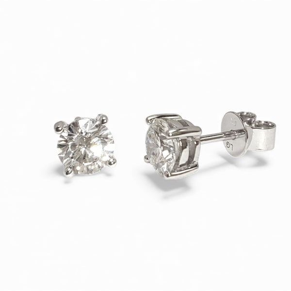 9ct White Gold 1.05ct Diamond Stud Earrings