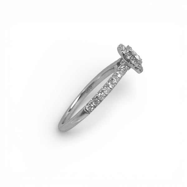 Vintage 'Diamond Rapture' 9ct White Gold 0.50ct Diamond Halo Ring