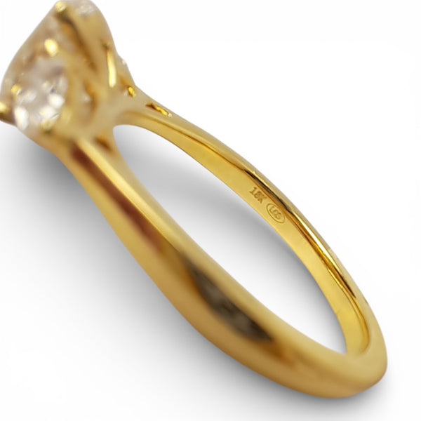 'Florentine' 18ct Yellow Gold 1.19ct Three-Stone Diamond Ring