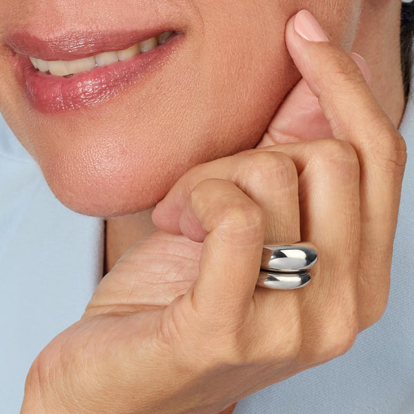 Kit Heath Coast Pebble Smooth Ring