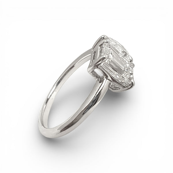 Platinum 'Toi-et-Moi'  2.10ct Diamond Engagement Ring