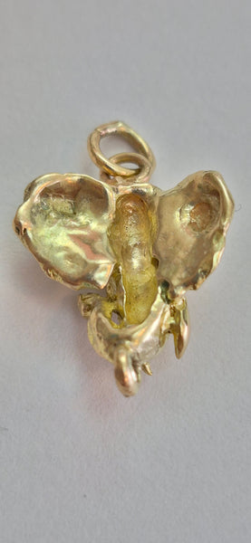Vintage 9ct Gold Elephant Head Charm