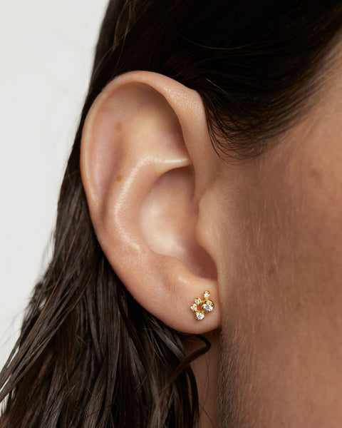 PDPAOLA Gold Bubble Single Stud Earring