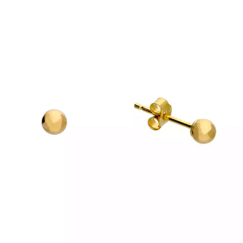9ct Gold Bead Stud Earrings