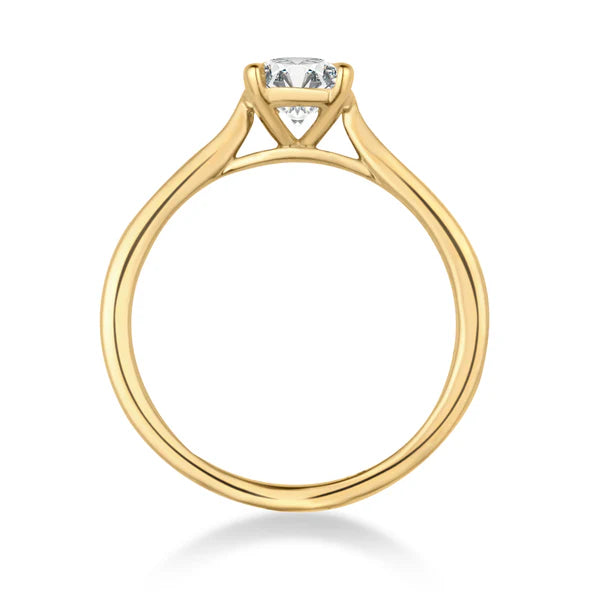 18ct Yellow Gold Classic Round 1.52ct Diamond Solitaire  Engagement Ring