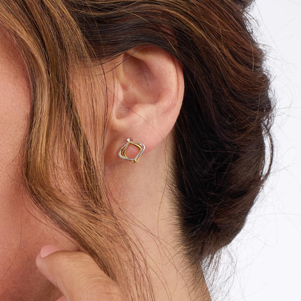 Kit Heath Alicia Golden Petite Stud Earrings