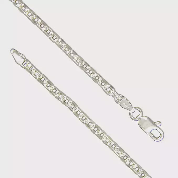 24" Heavy Belcher Chain - Sterling Silver