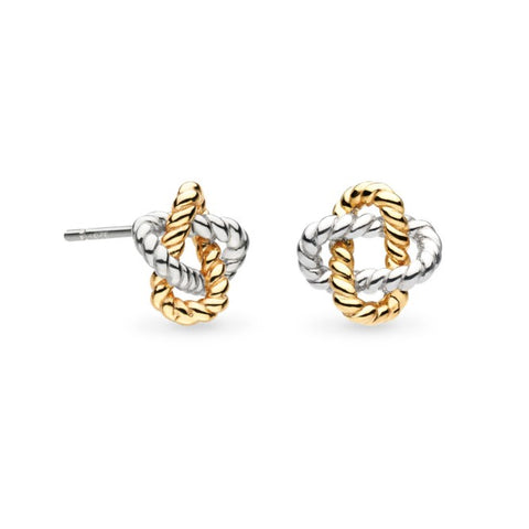 Kit Heath Marina Rope Knot Golden Stud Earrings