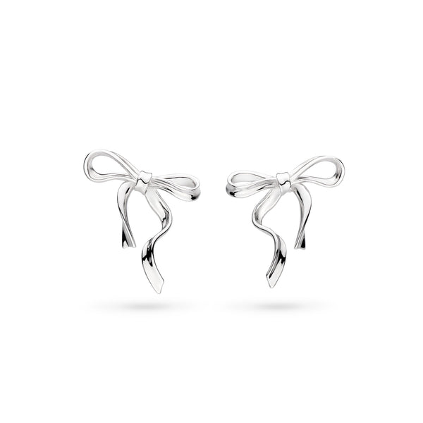 Kit Heath Serenity Ribbon Bow Stud Earrings