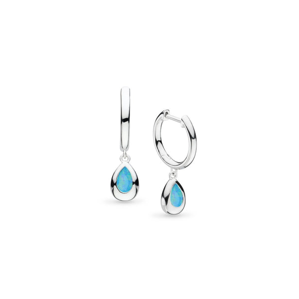 Kit Heath Coast Pebble Blue Opal Hoop Earrings