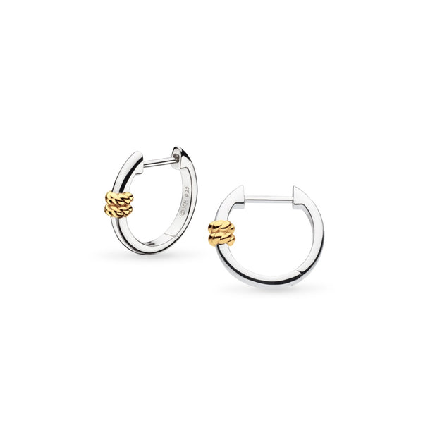Kit Heath Marina Rope Bar Golden Hinged Hoop Earrings