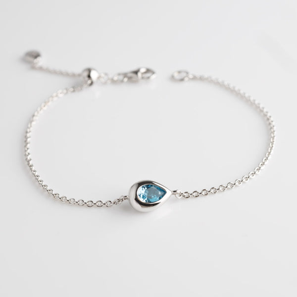 Kit Heath Coast Pebble Swiss Blue Topaz Slider Bracelet