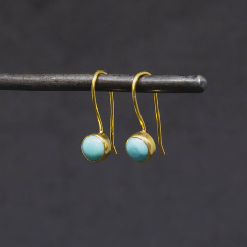 Beyond Biasa Small Turquoise Drop Earrings
