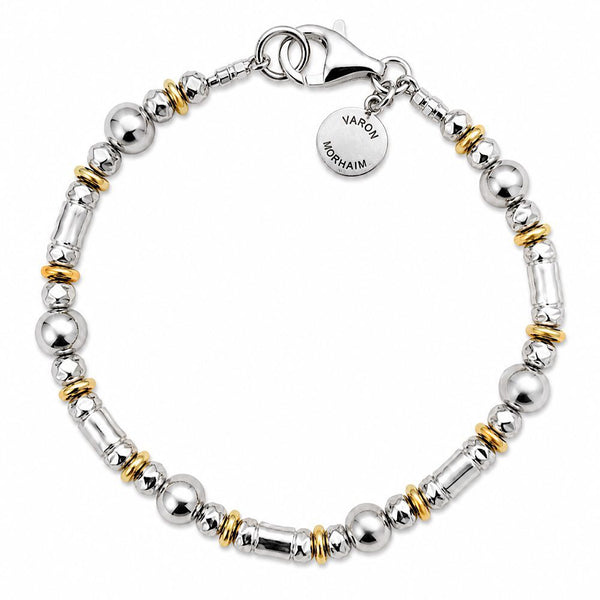 Aurelius – Silver & Gold Beaded Bracelet