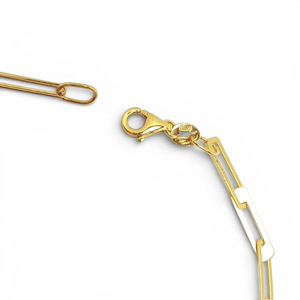 Interlocking Links 9ct Yellow Gold Bracelet