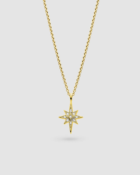 Kit Heath Céleste North Star Golden Petite Necklace