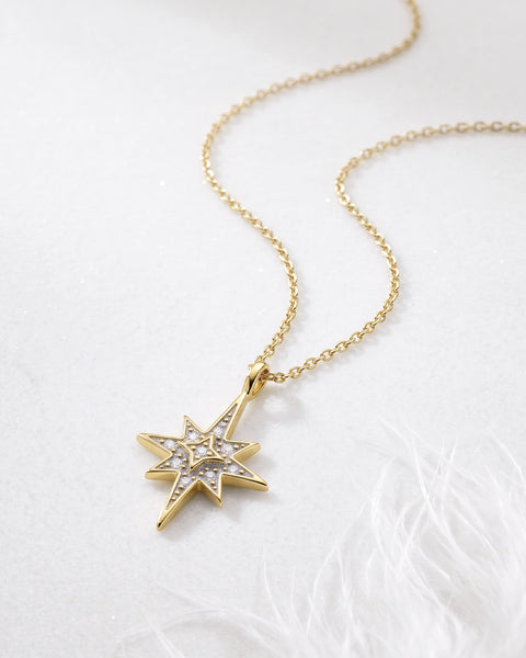Kit Heath Céleste North Star Golden Petite Necklace
