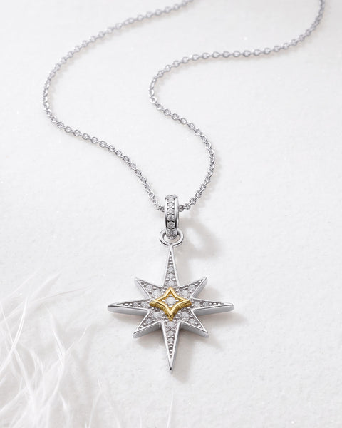 Kit Heath Céleste North Star Golden Two-Tone Midi Necklace