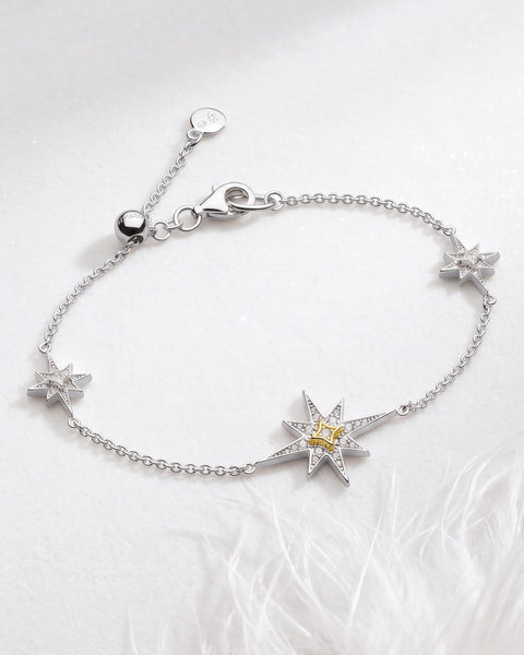 Kit Heath Céleste North Star Golden Two-Tone Station Slider Bracelet