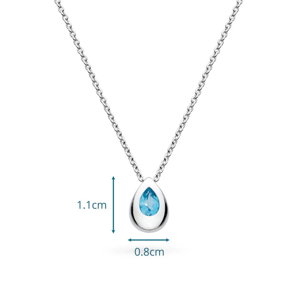 Kit heath Coast Pebble Swiss Blue Topaz Necklace