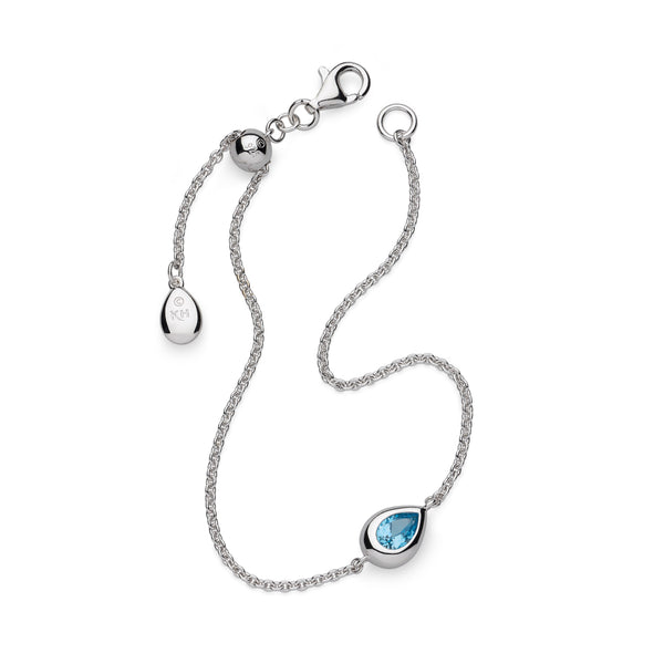 Kit Heath Coast Pebble Swiss Blue Topaz Slider Bracelet