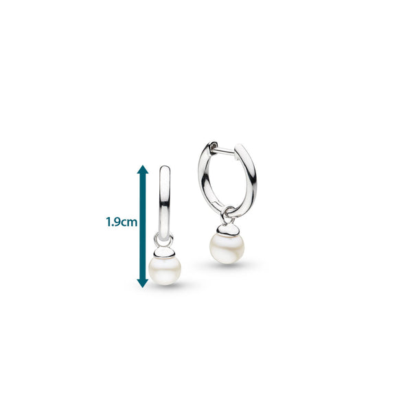 Kit Heath Coast Tumble Pearl Mini Hoop Earrings