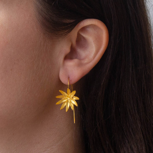 Beyond Biasa Statement Flower Drop Earrings