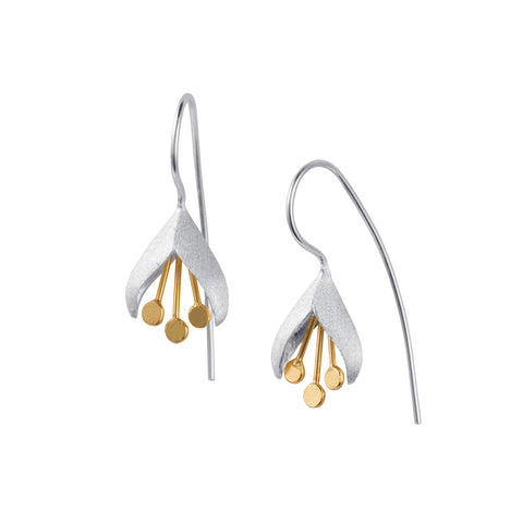 Christin Ranger Gold and Silver Snowdrop Earrings